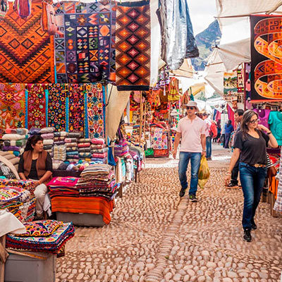 El mercado Artesanal e Pisac